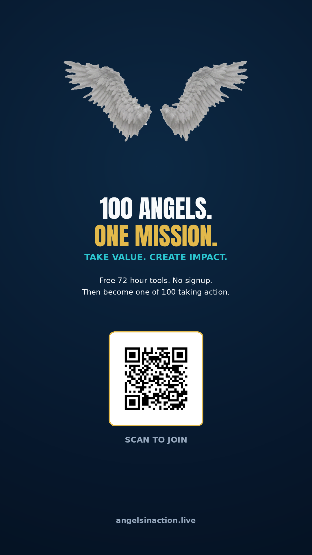 Angels in Action vertical story for Instagram and TikTok