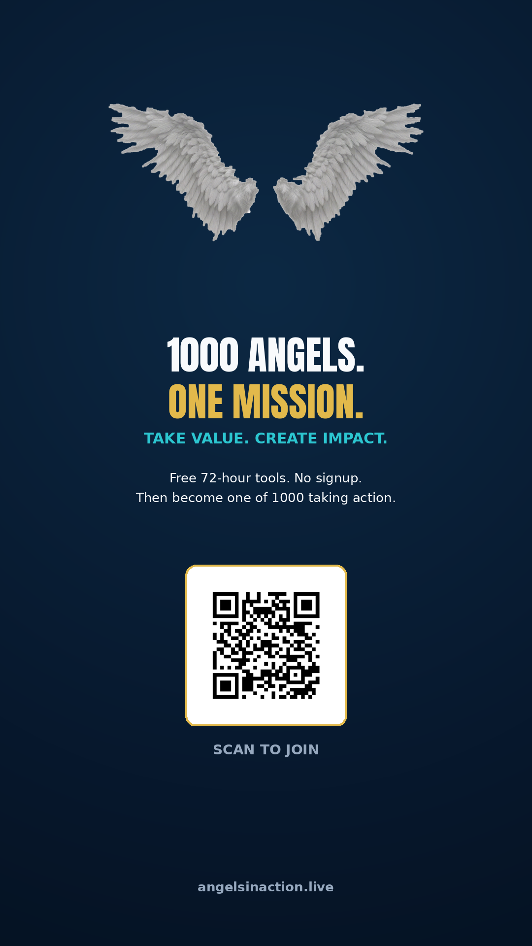 Angels in Action vertical story for Instagram and TikTok